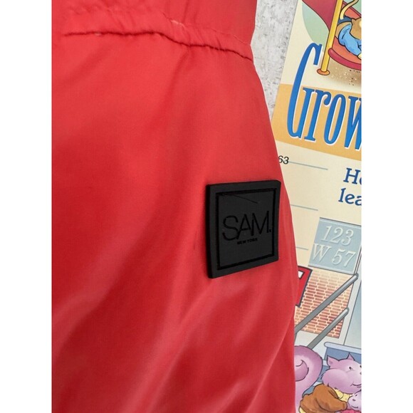 SAM. Freestyle Down Puffer Nylon Coat womens jacket Red Medium - Picture 8 of 15